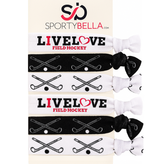 Field Hockey Hair Accessories - Black White