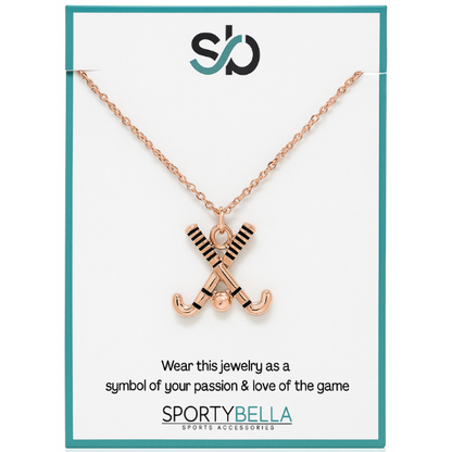 Field Hockey Sticks Necklace