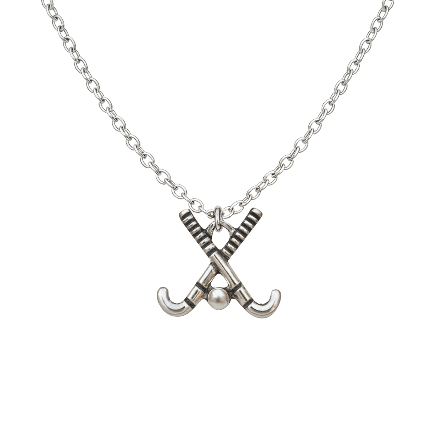 Field Hockey Sticks Pearl Necklace