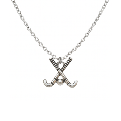Field Hockey Sticks Pearl Necklace