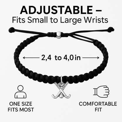 Field Hockey Rope Bracelet - Pick Color
