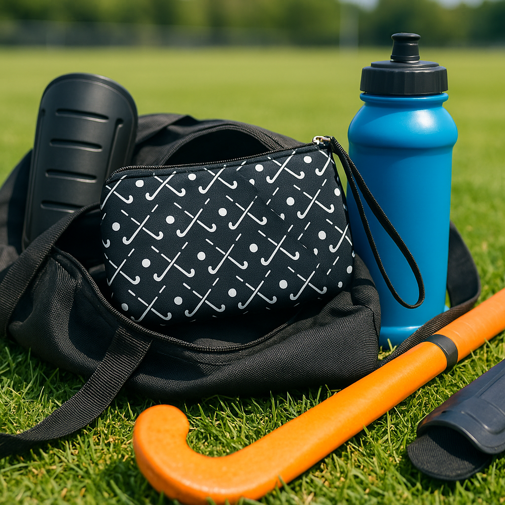 Field Hockey Wristlet Pouch Purse