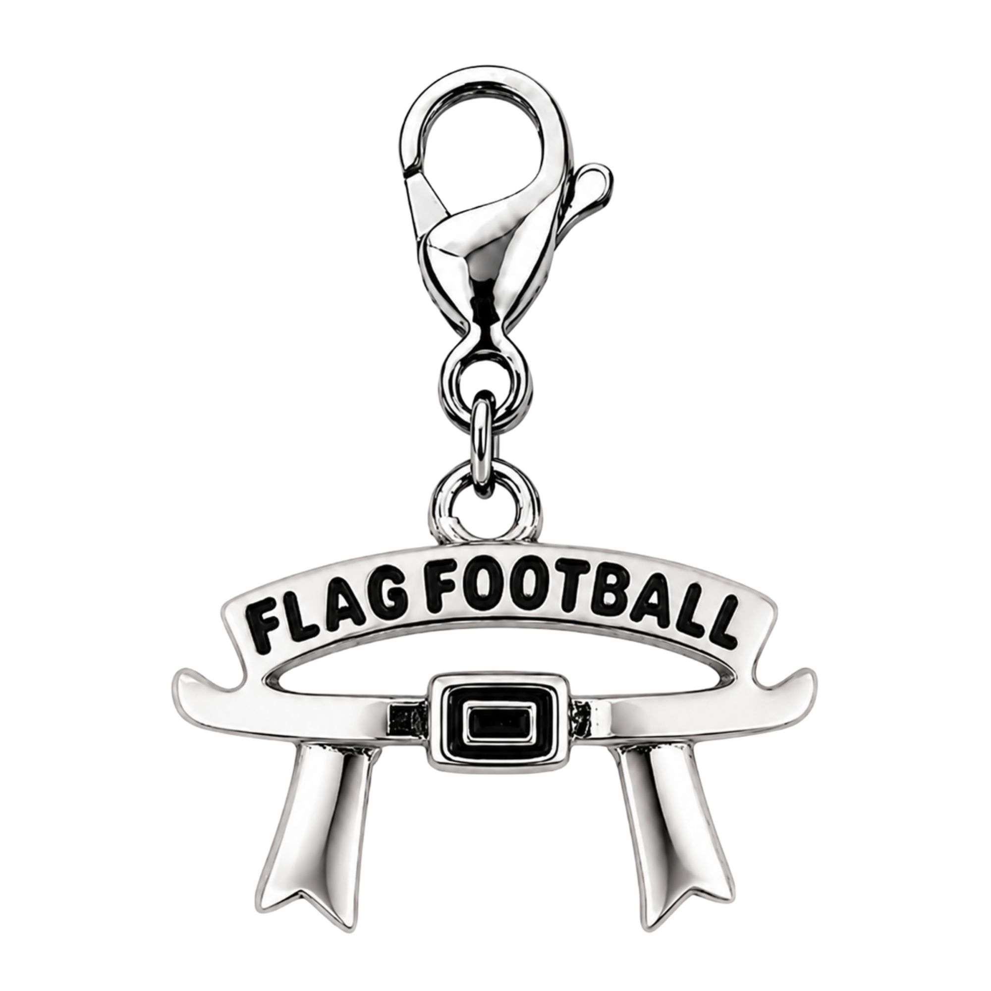 Football Clip On Zipper Pull