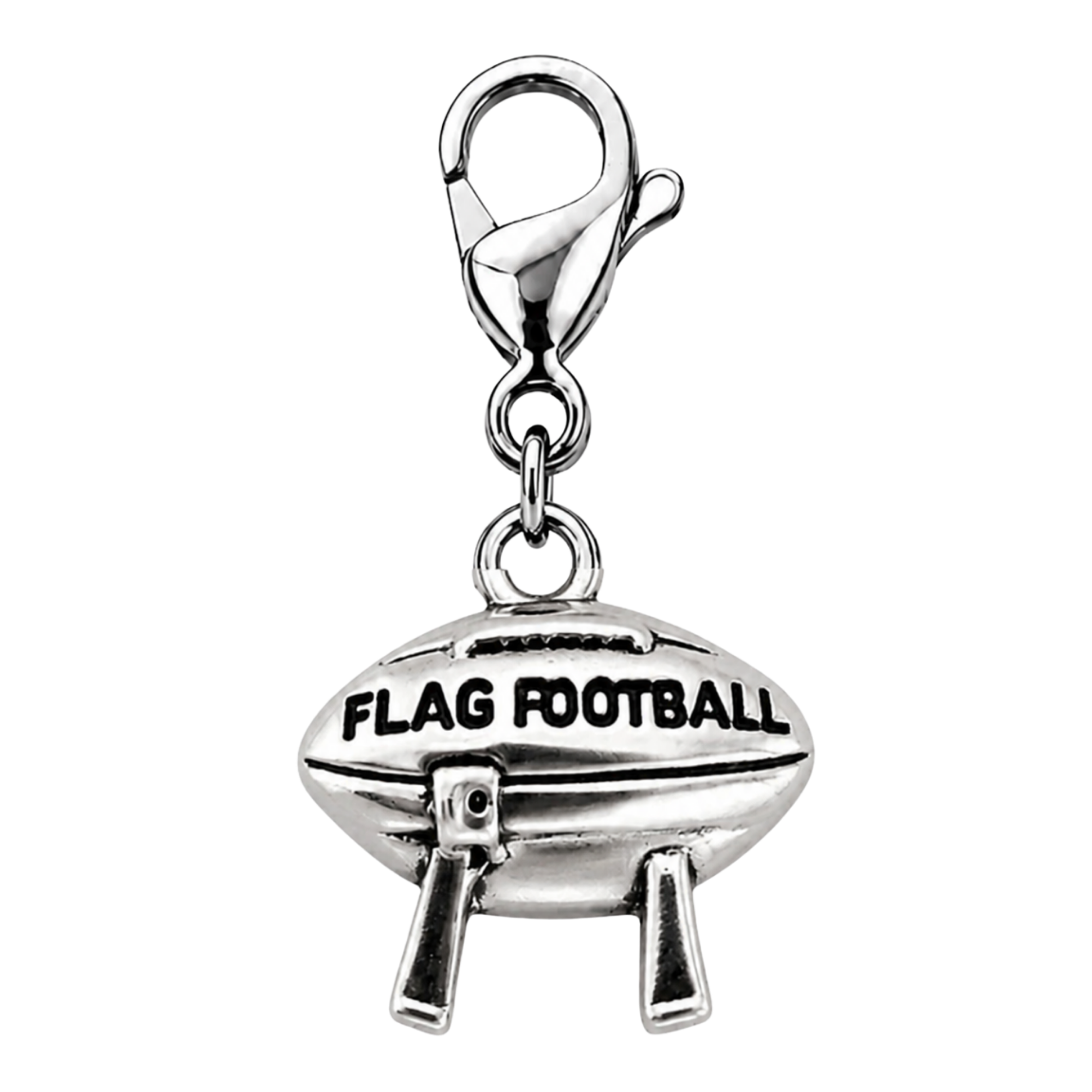 Football Clip On Zipper Pull
