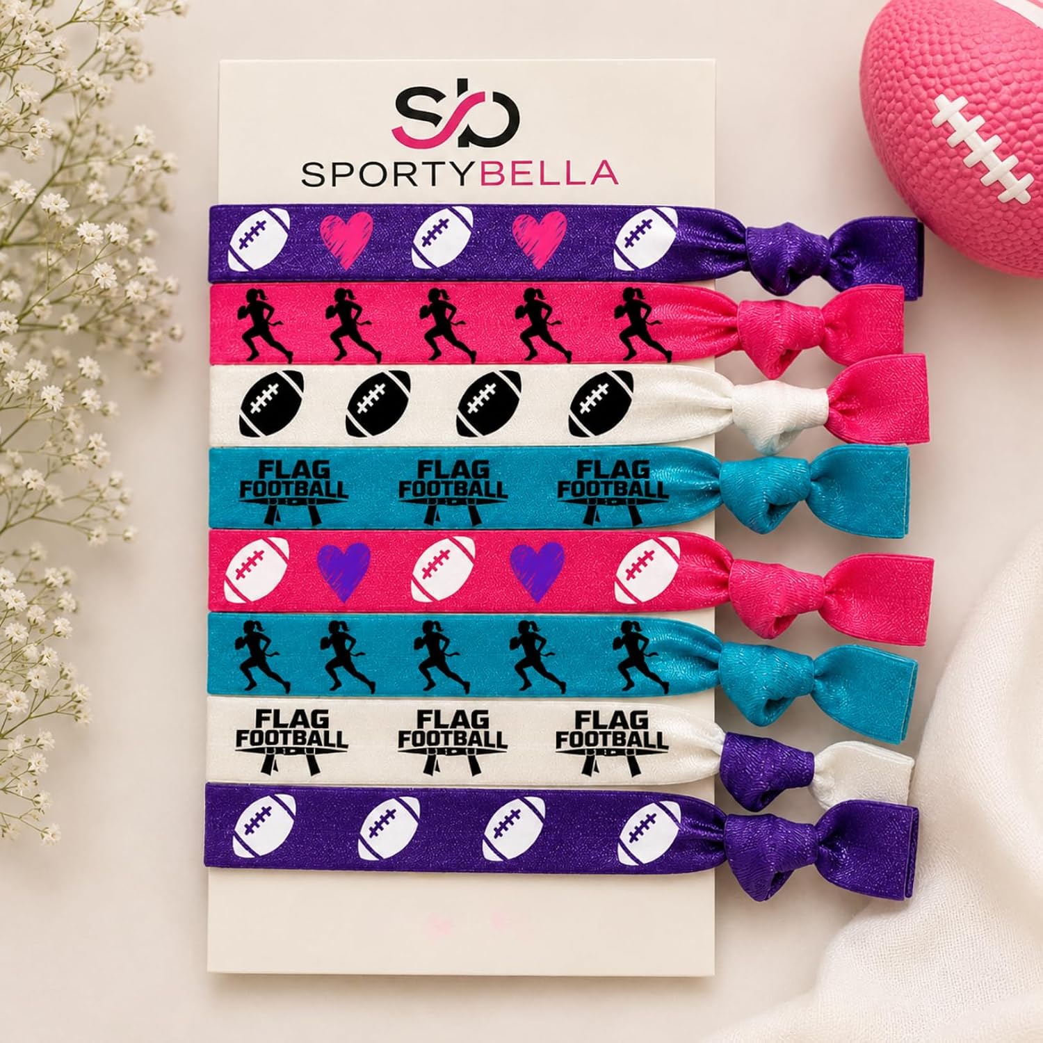 Flag Football Hair Ties