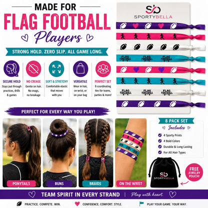 Flag Football Hair Ties