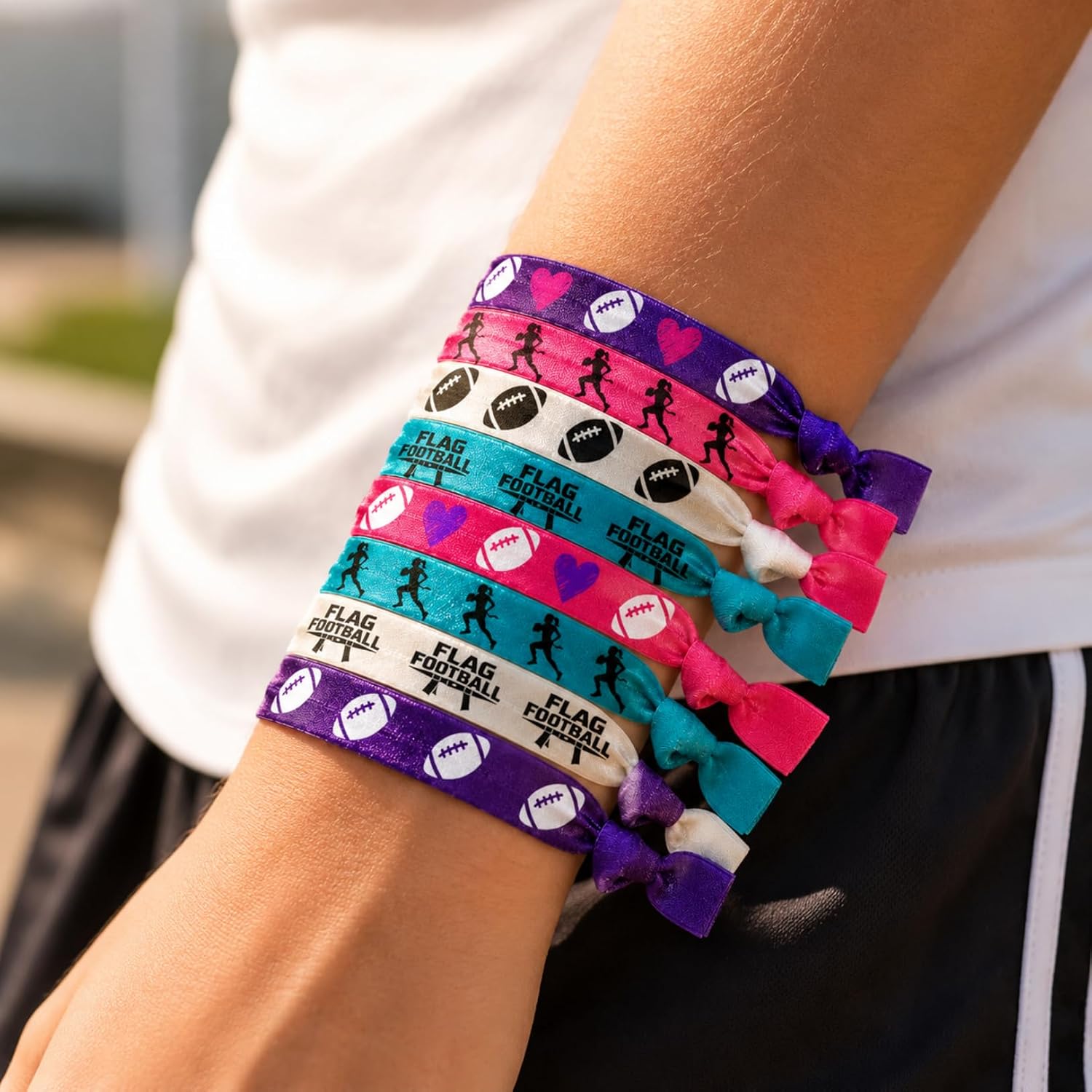 Flag Football Hair Ties