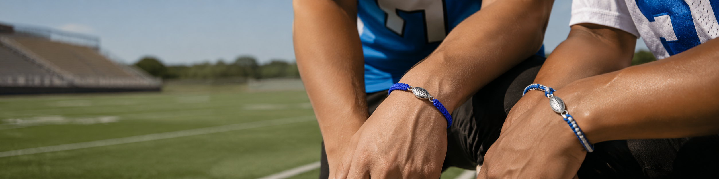 Football players on the field
