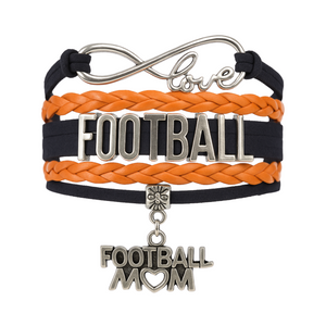 Football Mom Infinity Bracelet- Pick Colors