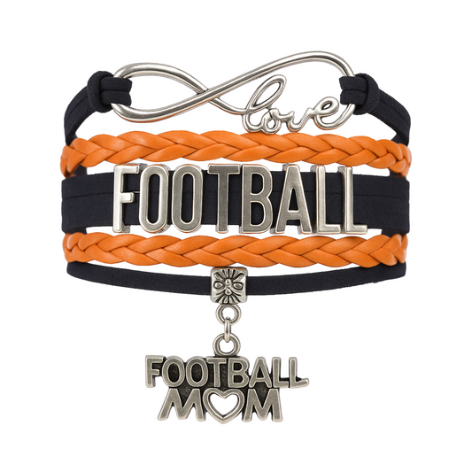 Football Mom Infinity Bracelet- Pick Colors