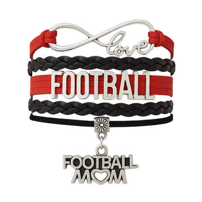 Football Mom Infinity Bracelet- Pick Colors
