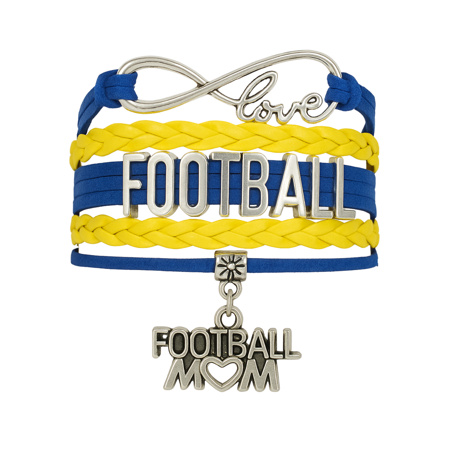 Football Mom Infinity Bracelet- Pick Colors