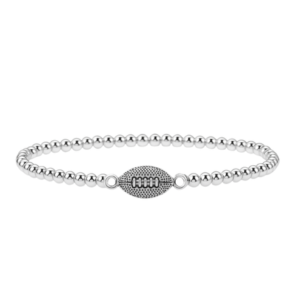 Football Beaded Bracelet