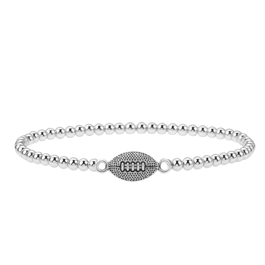 Football Beaded Bracelet