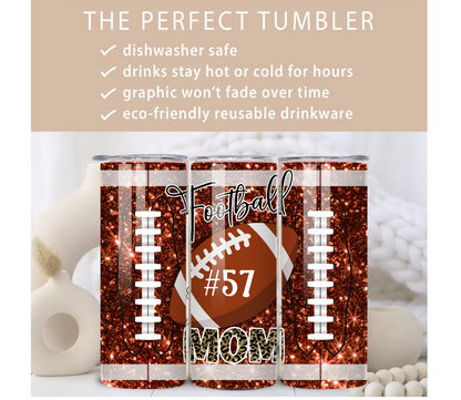 Personalized Football Mom Tumbler