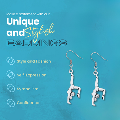 Girls Gymnastics Earrings - Backbend