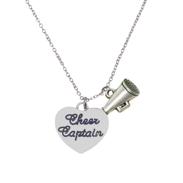 silver Cheer Captain Necklace