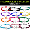 Field hockey bracelet worn on wrist outdoors, perfect gift for sporty girls
