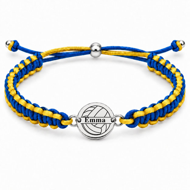 Personalized Multi Colored Volleyball Rope Bracelet