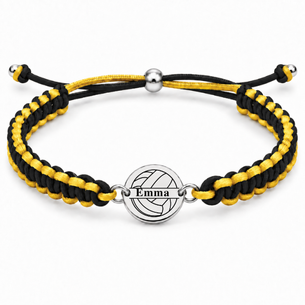 Personalized Multi Colored Volleyball Rope Bracelet
