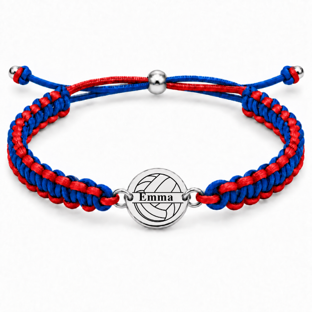 Personalized Multi Colored Volleyball Rope Bracelet