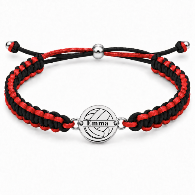 Personalized Multi Colored Volleyball Rope Bracelet
