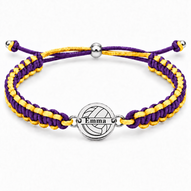 Personalized Multi Colored Volleyball Rope Bracelet