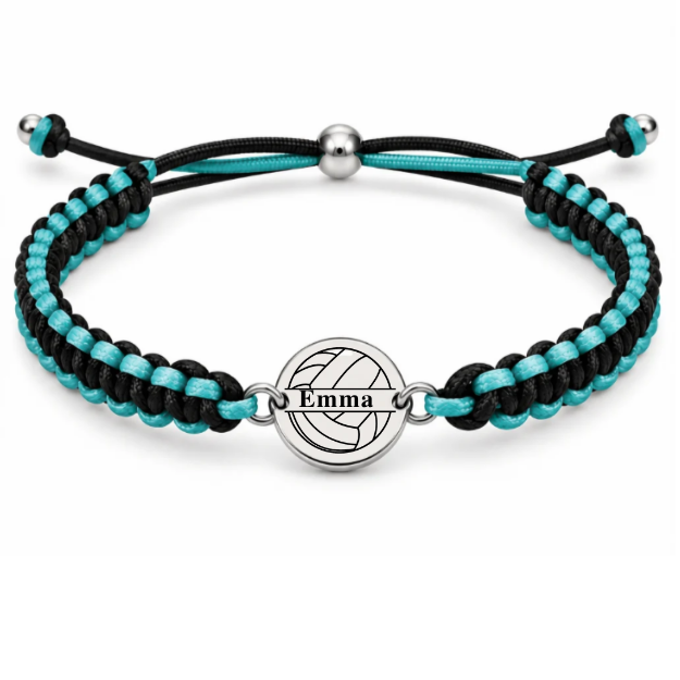 Personalized Multi Colored Volleyball Rope Bracelet