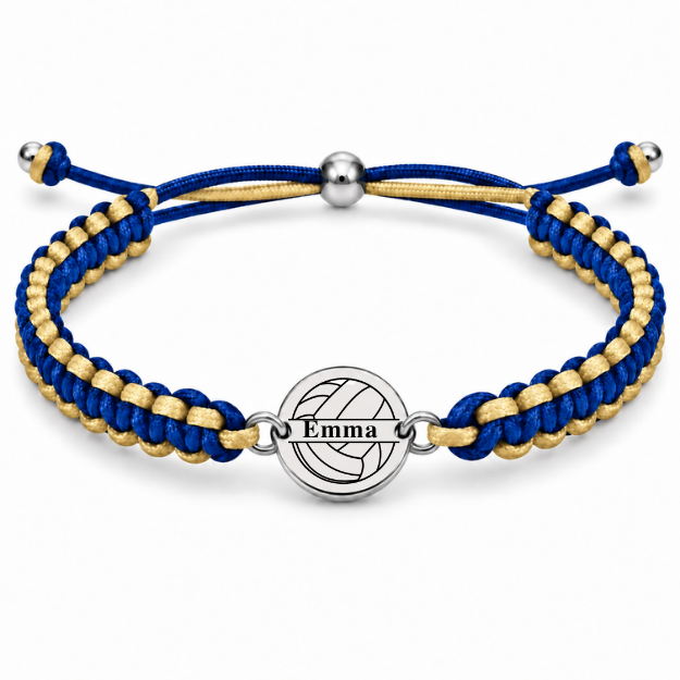 Personalized Multi Colored Volleyball Rope Bracelet