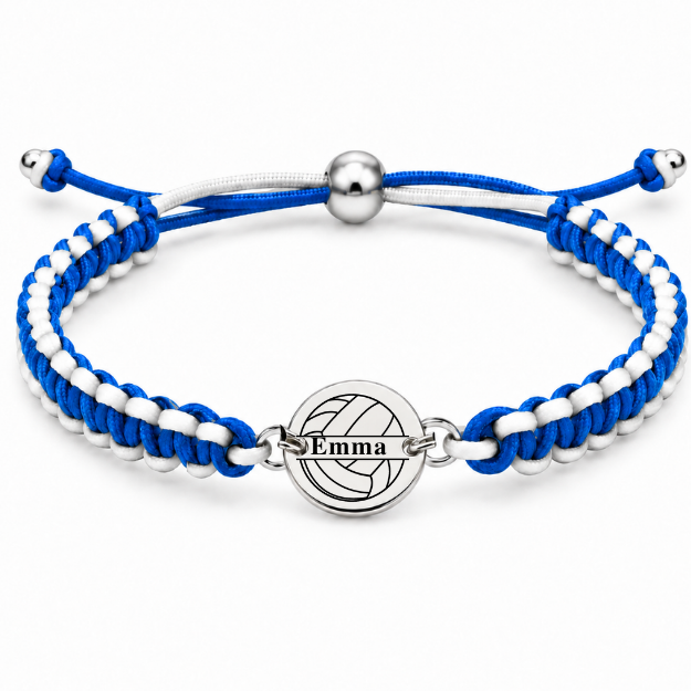 Personalized Multi Colored Volleyball Rope Bracelet