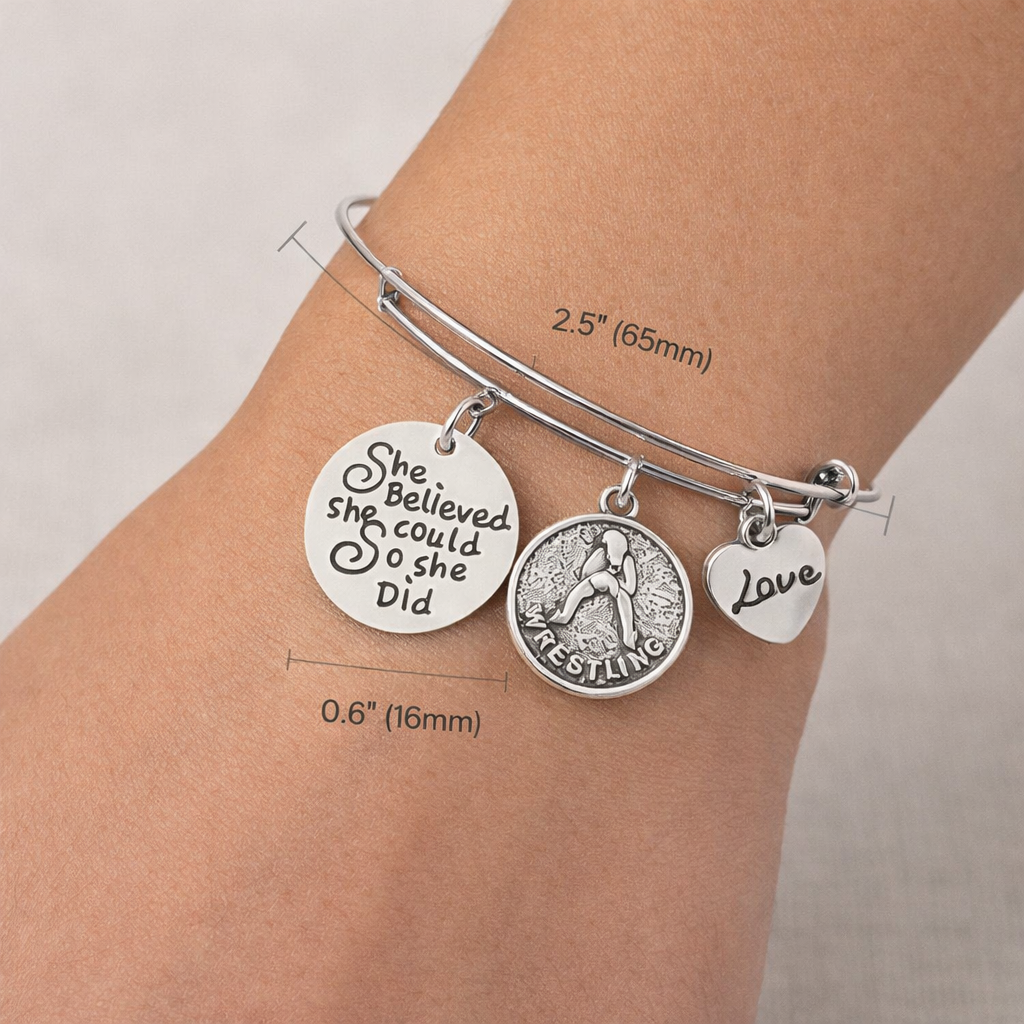 Wrestling Bracelet - She Believed She Could