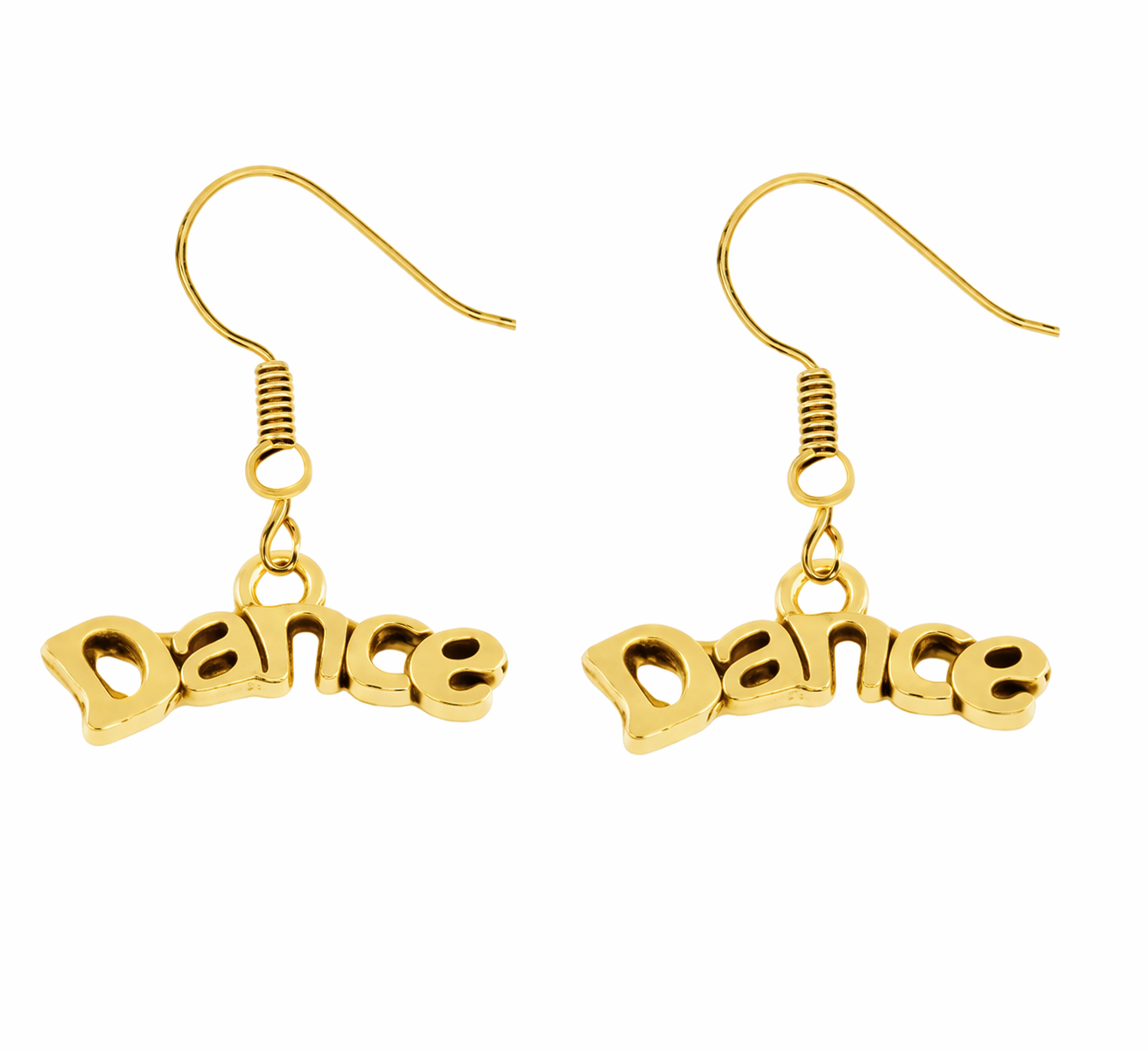 Girls Dance Word Earrings