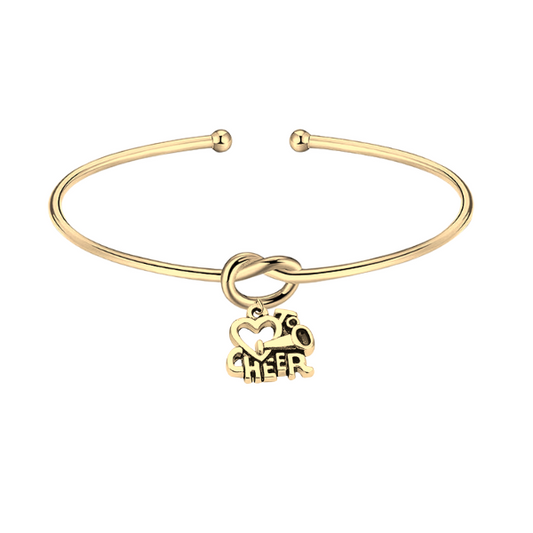 Gold Cheer Adjustable Knot Bracelet- Pick Style