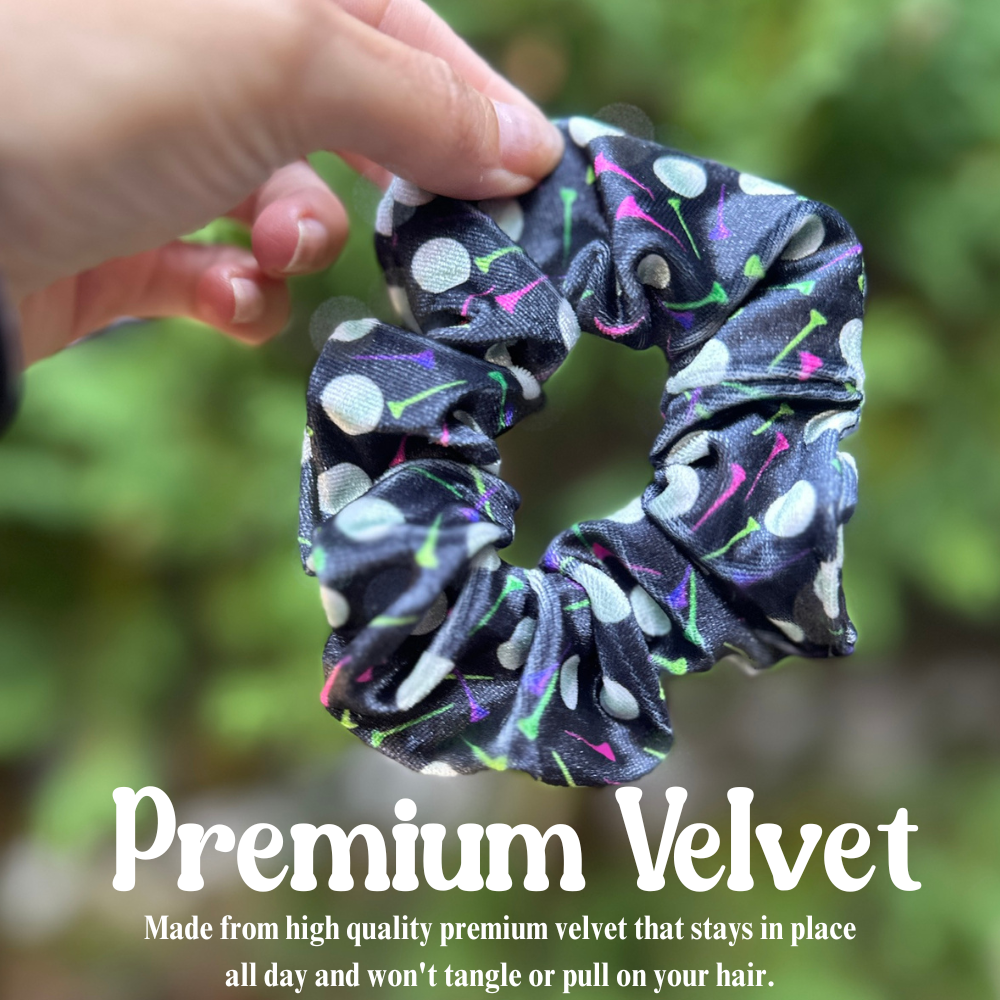 Golf Premium Velvet Scrunchie