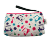 Golf wristlet with colorful golf-themed pattern, perfect for keys, ID, and cash. Ideal golf gift and accessory.