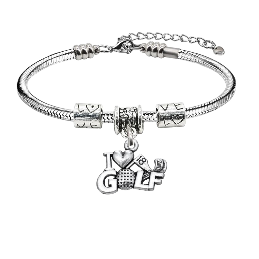 Golf  Love Charm Bracelet- Pick Style