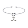 Silve Golf Knot Charm Bracelet