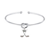 Silve Golf Knot Charm Bracelet