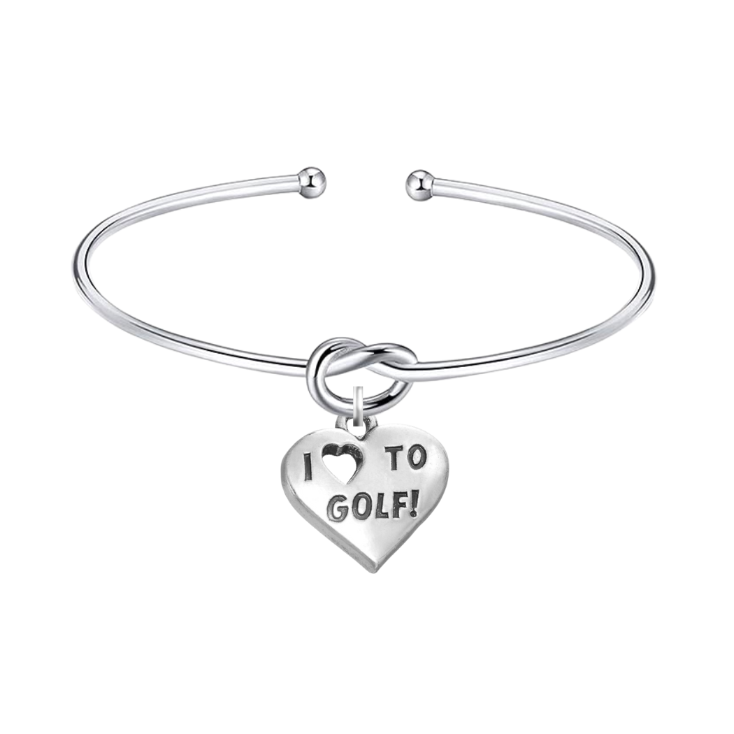 Silve Golf Knot Charm Bracelet