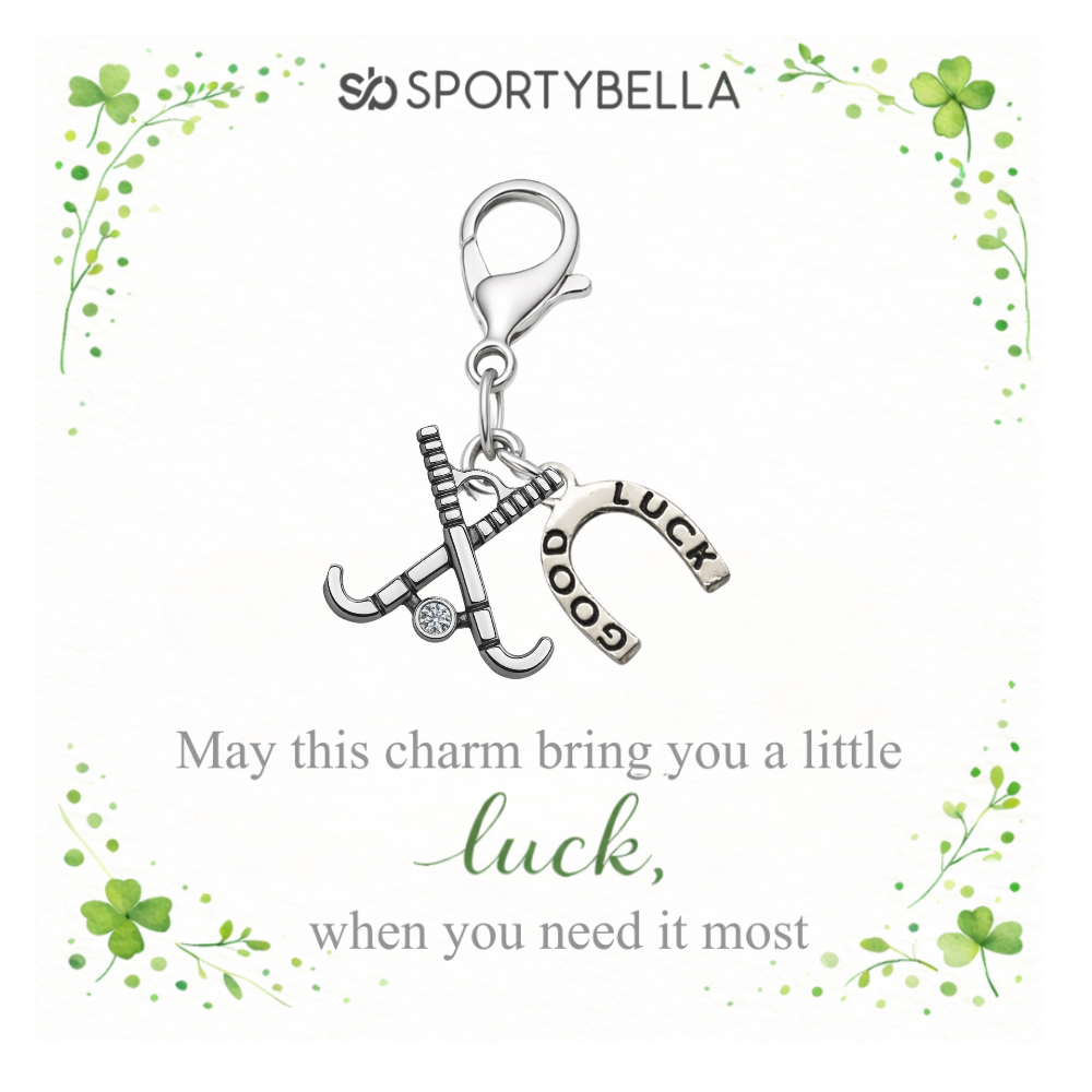 Sports Lucky Horseshoe Clip On Charm