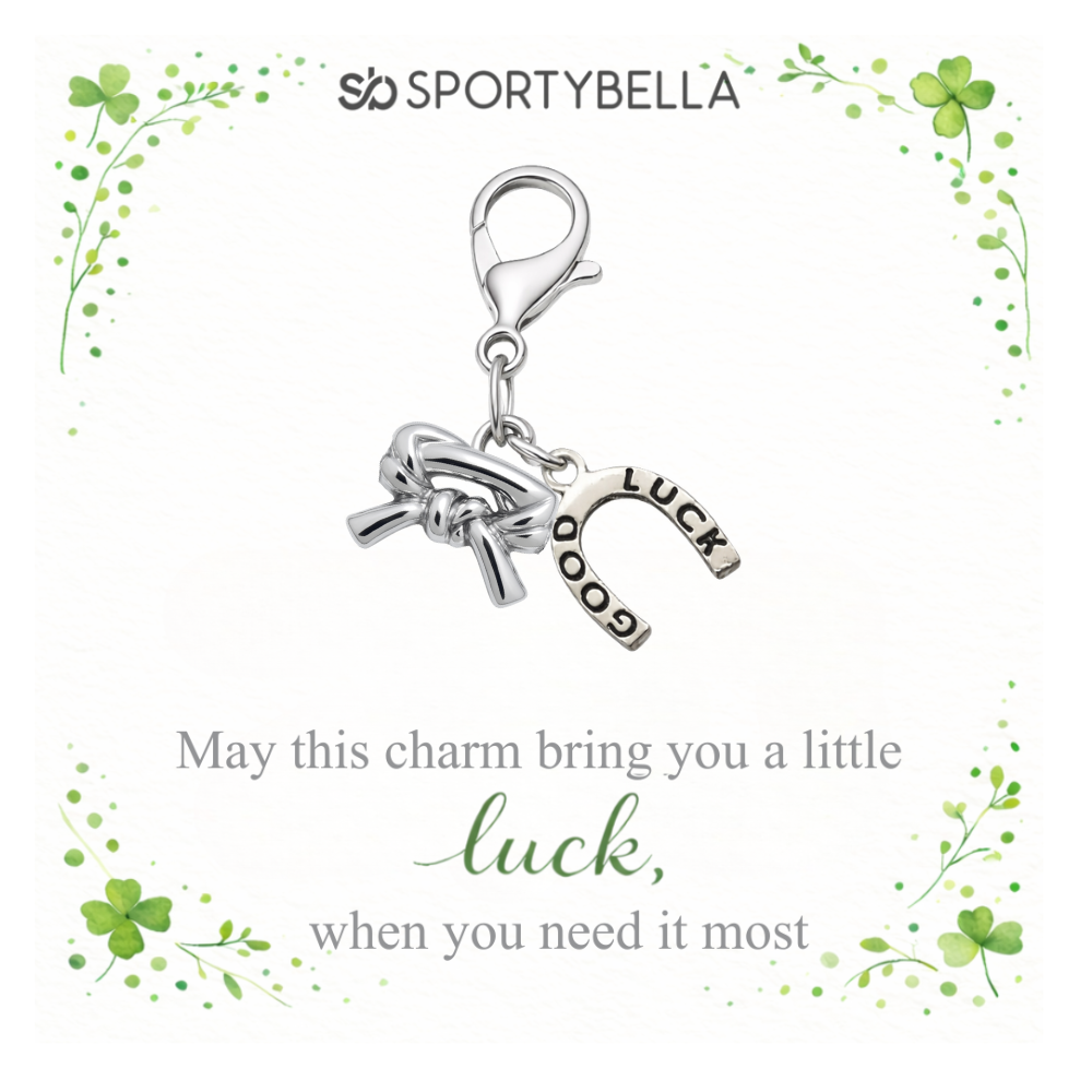 Sports Lucky Horseshoe Clip On Charm