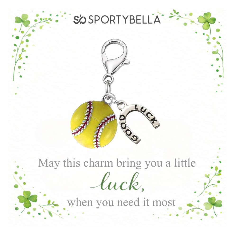 Sports Lucky Horseshoe Clip On Charm