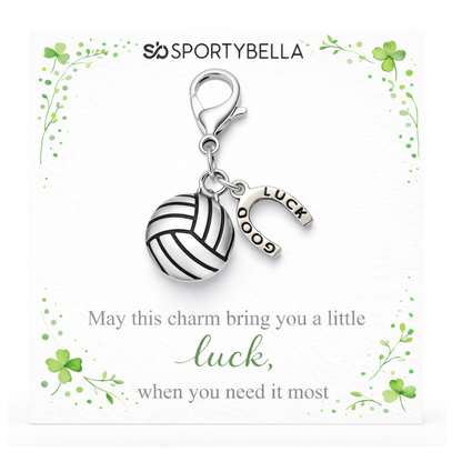 Sports Lucky Horseshoe Clip On Charm