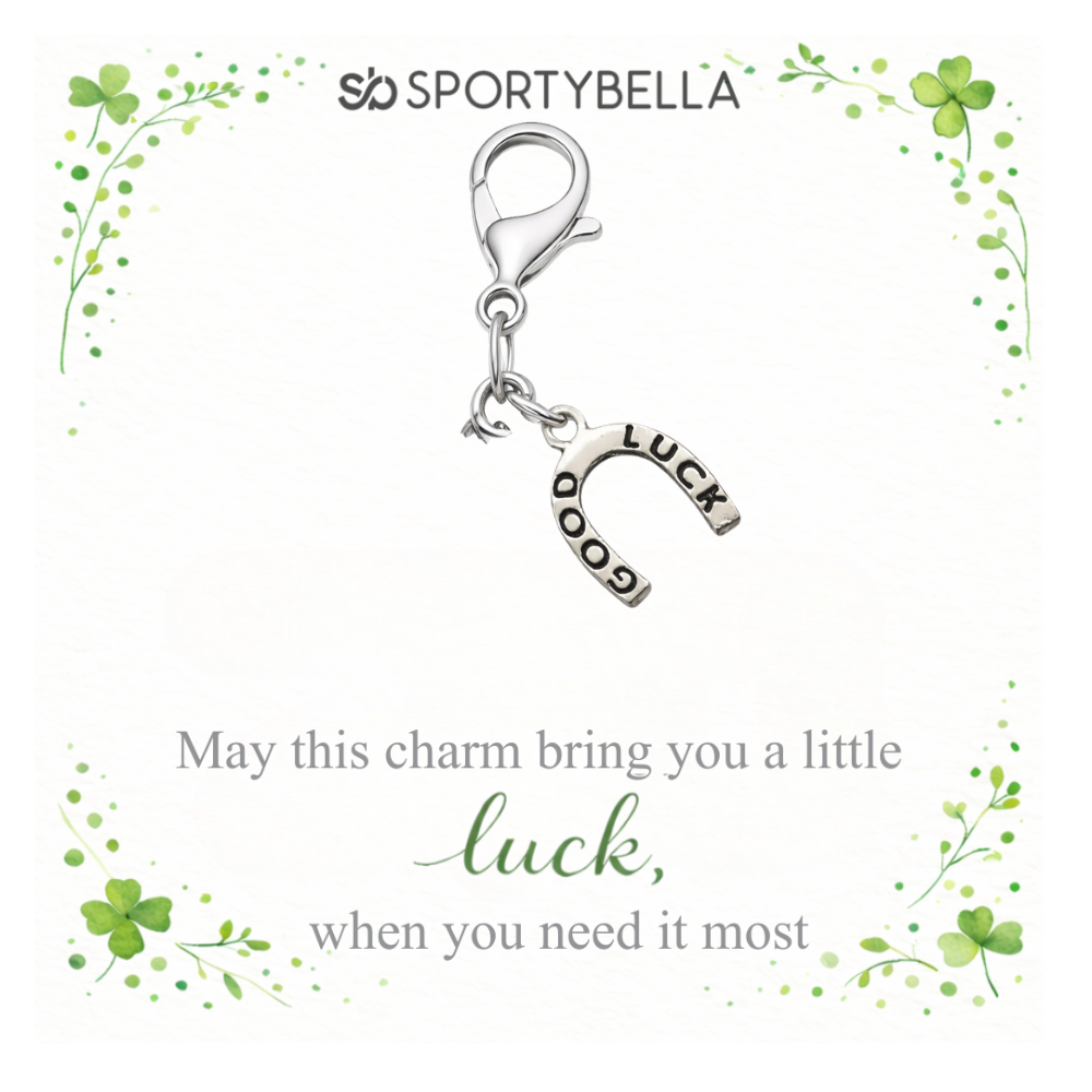 Sports Lucky Horseshoe Clip On Charm