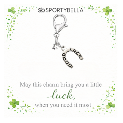 Sports Lucky Horseshoe Clip On Charm