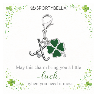 Sports Four Leaf Clover Lucky Clip on Charm