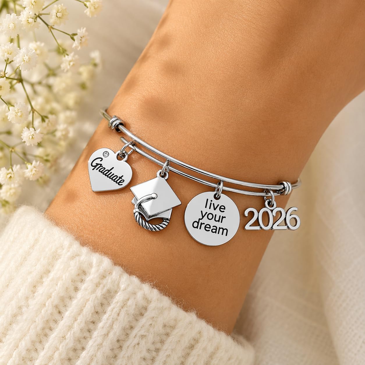 2026 Graduation Bracelet - Live Your Dreams