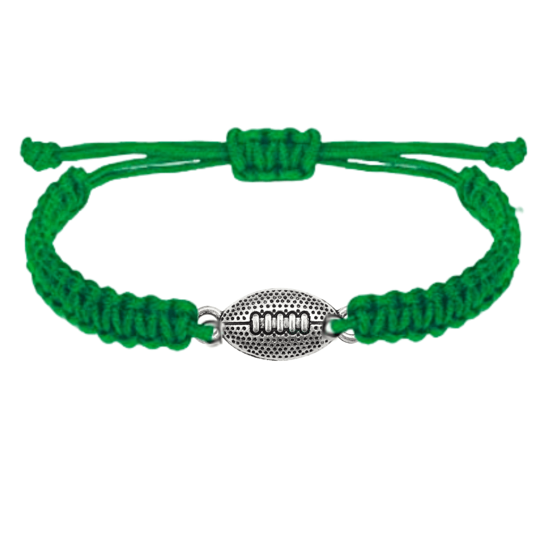 Adjustable Football Rope Bracelet - Made in the USA - SportyBella