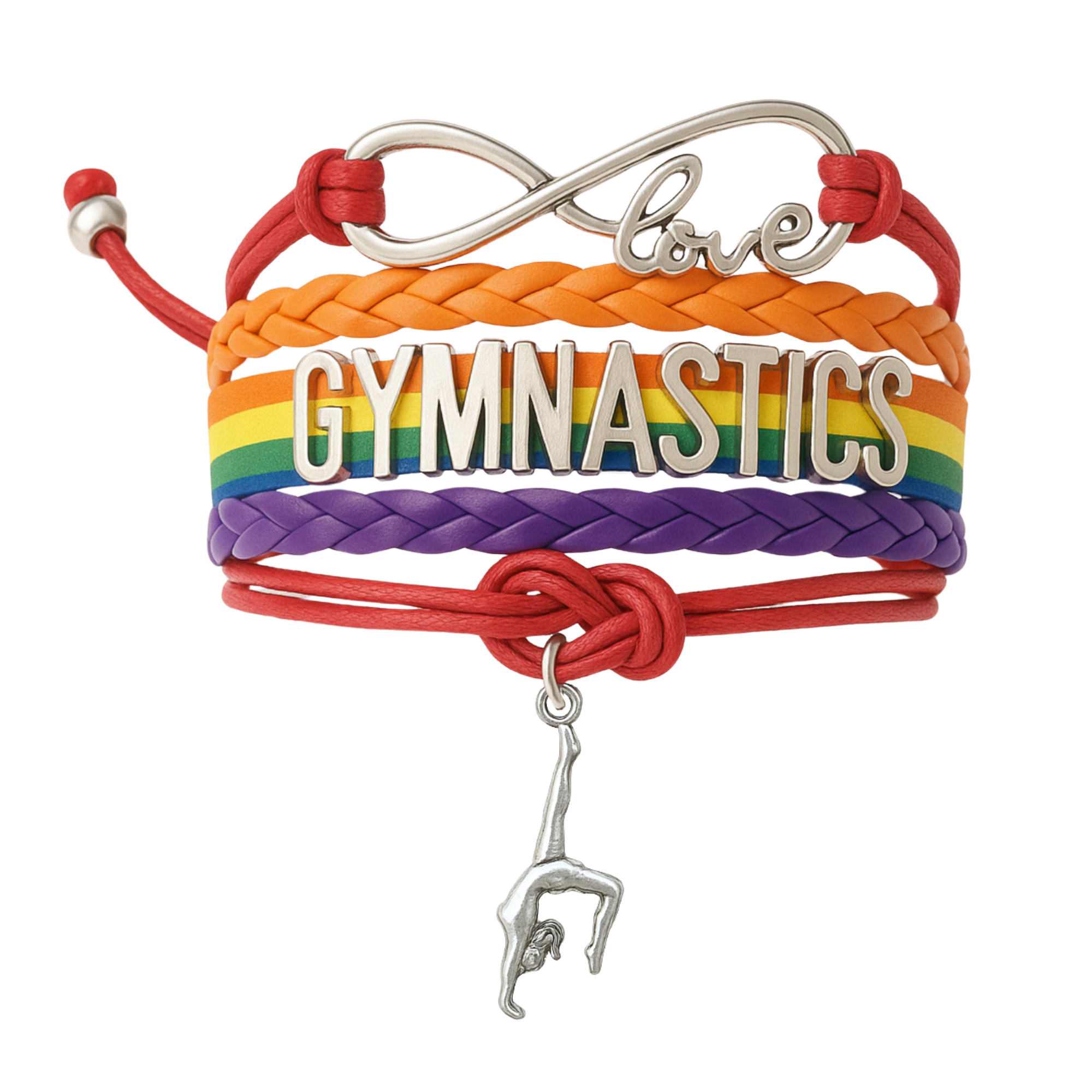 Girls Gymnastics Infinity Bracelet- 15 Colors