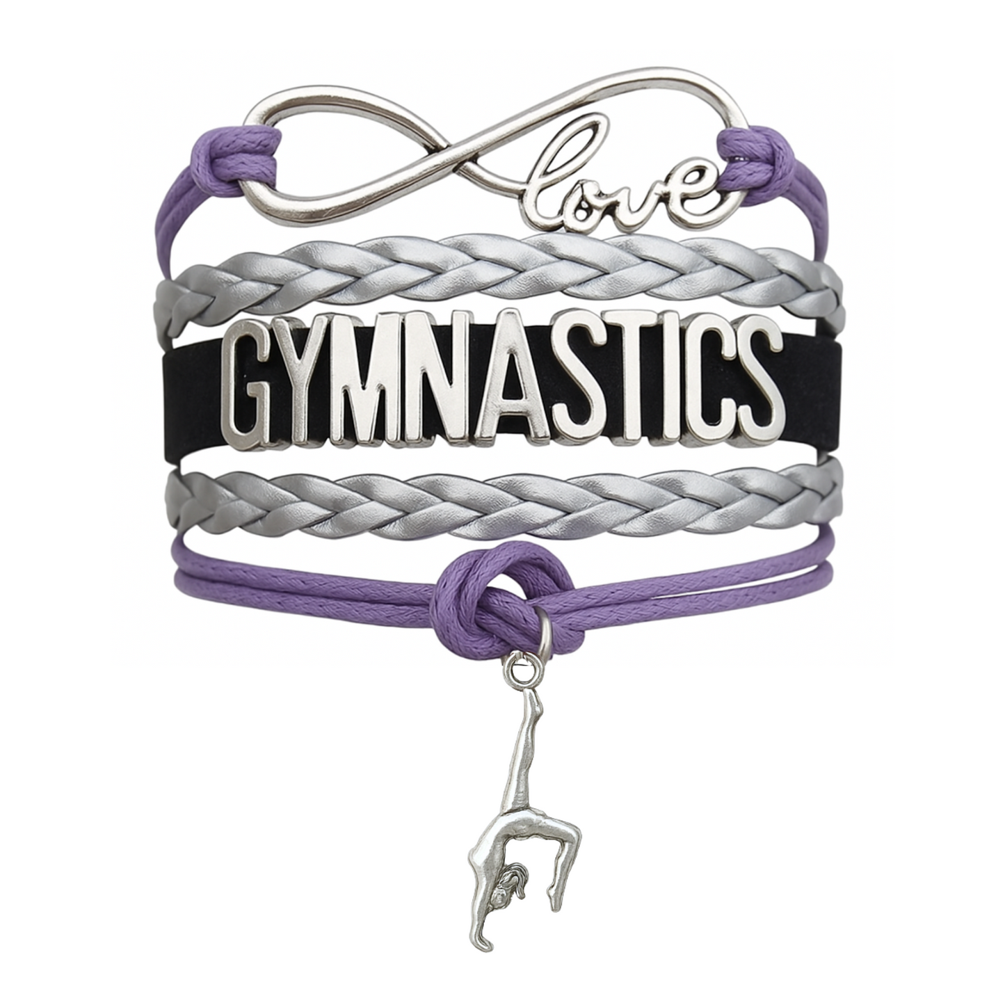 Girls Gymnastics Infinity Bracelet- 15 Colors